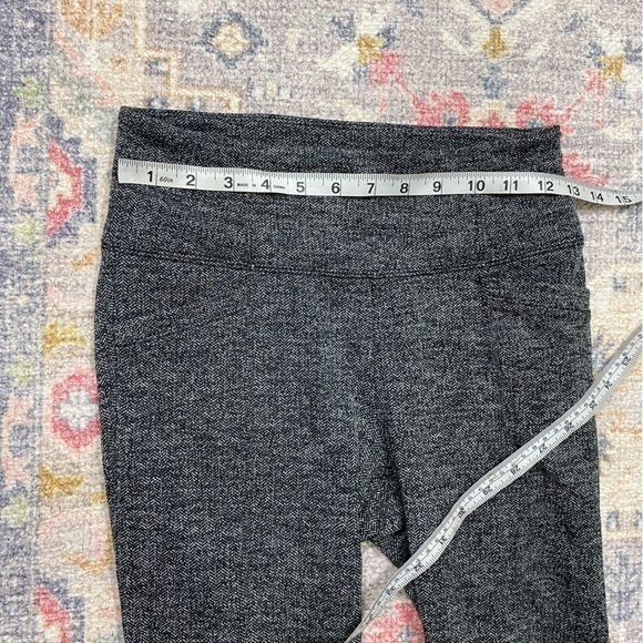 Athleta XS Gray Herringbone Tights Leggings with Pockets Athleisure Casual - Picture 12 of 14